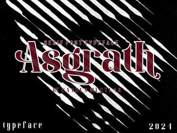 Asgrath Serif Font: A Craft-Friendly Typeface for Handmade Products and Printables
