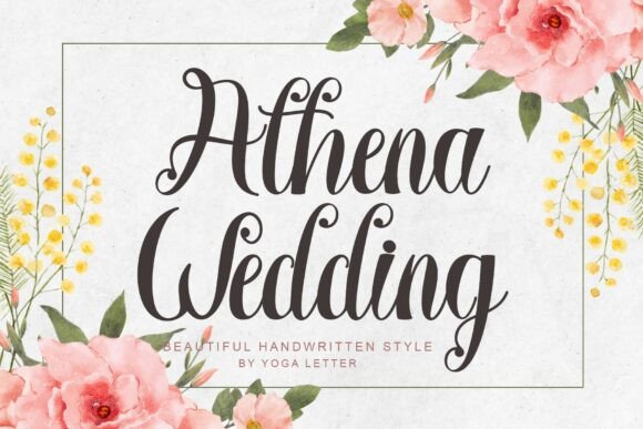 Athena Wedding: A Handwritten Font for Consistent Branding