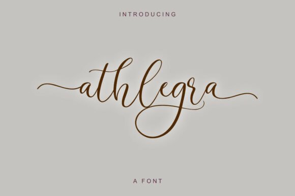 Athlegra: A Script Font That Helps Your Business Look Polished and Professional