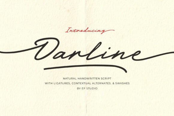Darline: A Warm Handwritten Font