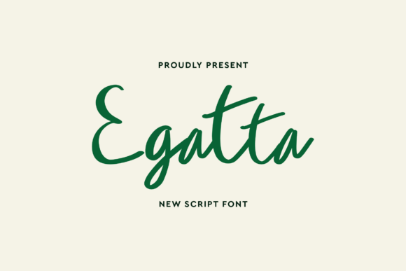 Egatta: A Graceful Script Font for Elegant Branding