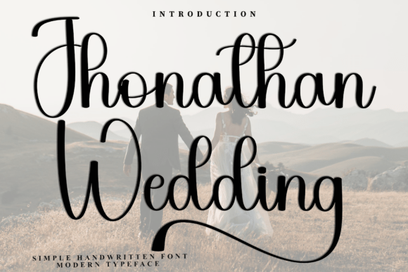 Jhonathan Wedding: A Festive Script Font for Branding