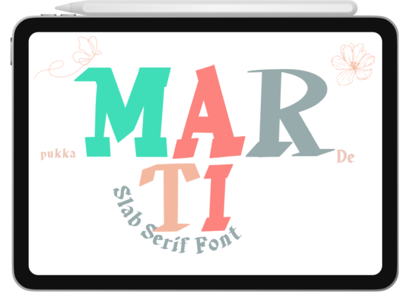 Marti Font: A Slab Serif With Angular Personality for Small Business Branding