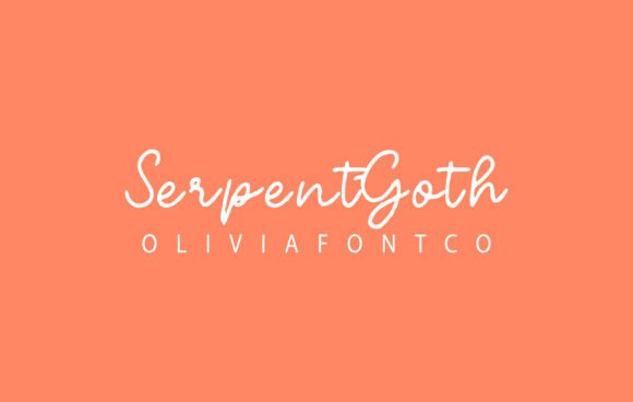 Serpentgoth Font for Editorial Design