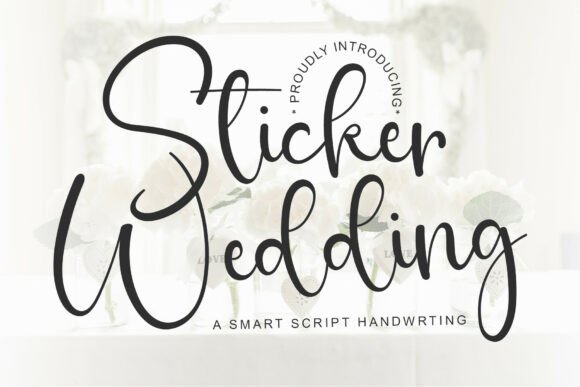 Sticker Wedding Font: A Sweet Script for Editorial Design