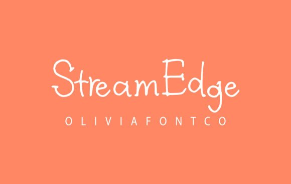 Streamedge: A Handwritten Font for Web Design