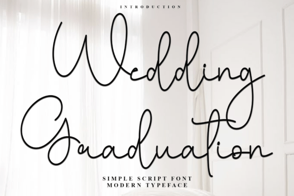 Wedding Graduation: A Festive Script Font for Editorial Storytelling