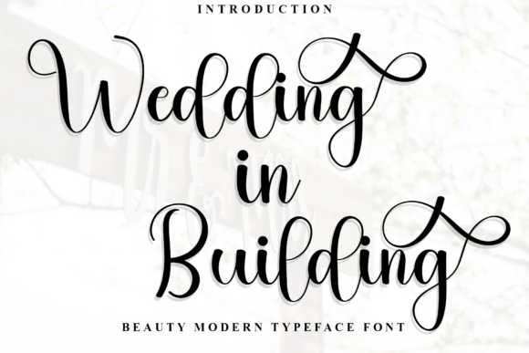 Wedding in Building Font: A Festive Typeface for Web Design