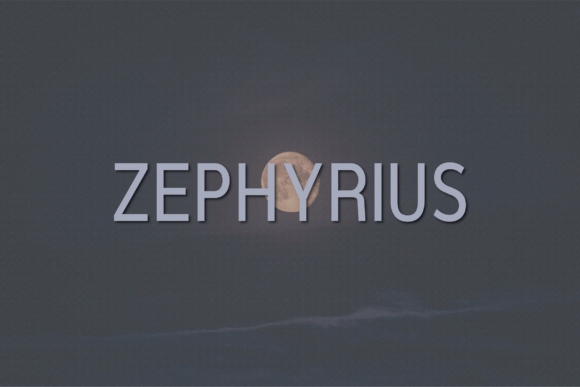 Zephyrius Sans Serif Font for Crafters and Product Makers
